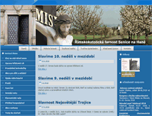 Tablet Screenshot of farnost-senice.cz